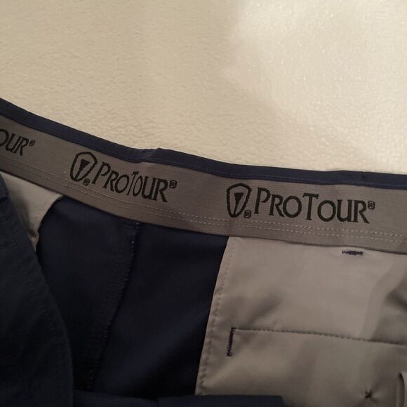 Pro Tour Mens Activewear Golf Shorts , Size 40, Navy - Picture 5 of 7